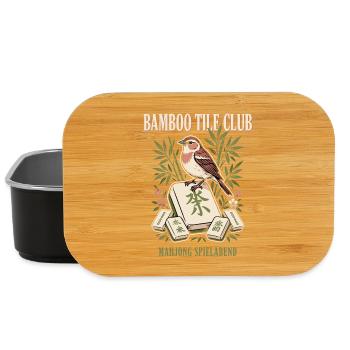 Bambus Mahjong Vogel Club - Lunch Box - Schwarz - Vorne