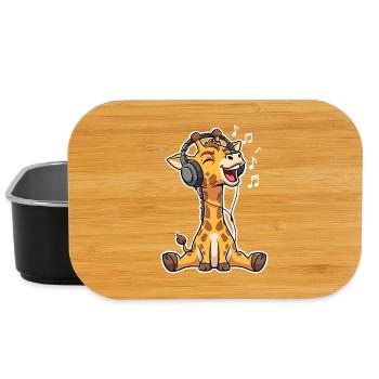Music Giraffe - Lunch Box - black - Front