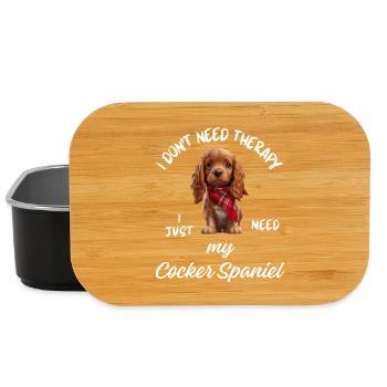 Cocker-Spaniel-Therapie - Lunch Box - Schwarz - Vorne