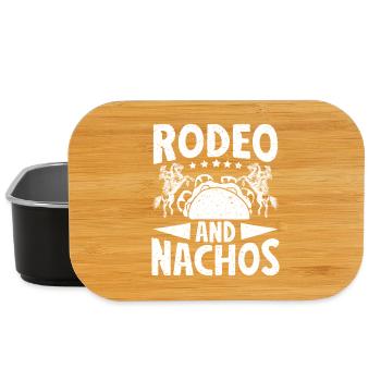 Rodeo Horse Riding Rodeo & Nachos Cowboy - Lunch Box - Schwarz - Vorne