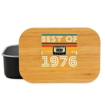 1976 Vintage Rétro Cadeau D’anniversaire - Boîte à goûter - noir - Devant
