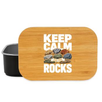 Steinsammler Und Steinsuche Design Geologie - Lunch Box - Schwarz - Vorne
