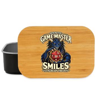 When the Game Master Smiles – D20 RPG - Lunch Box - Schwarz - Vorne
