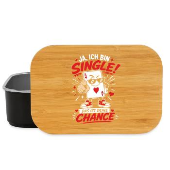 Ich bin Single Deine Chance Malle - Lunch Box - Schwarz - Vorne