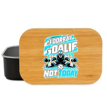 Floorball Goalie Not Today - Lunch Box - Schwarz - Vorne