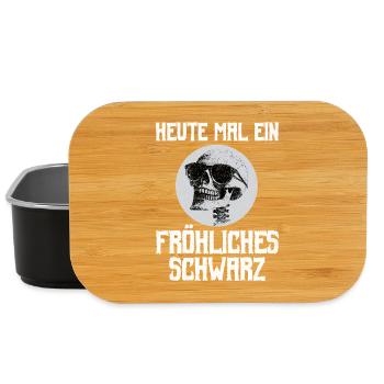 Gothic Metal Heute Mal Ein Fröhliches Schwarz - Lunch Box - Schwarz - Vorne