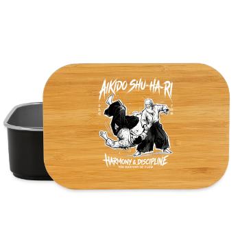 Japanese Martial Arts Aikido Flow Dynamics - Lunch Box - Schwarz - Vorne