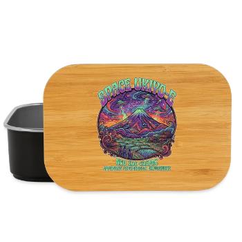 Mt. Fuji and UFO Ukiyo-e Psychedelic Trip  - Lunch Box - Schwarz - Vorne