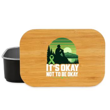 IT'S OKAY NOT TO BE OKAY – Mentale Gesundheit Bewu - Lunch Box - Schwarz - Vorne