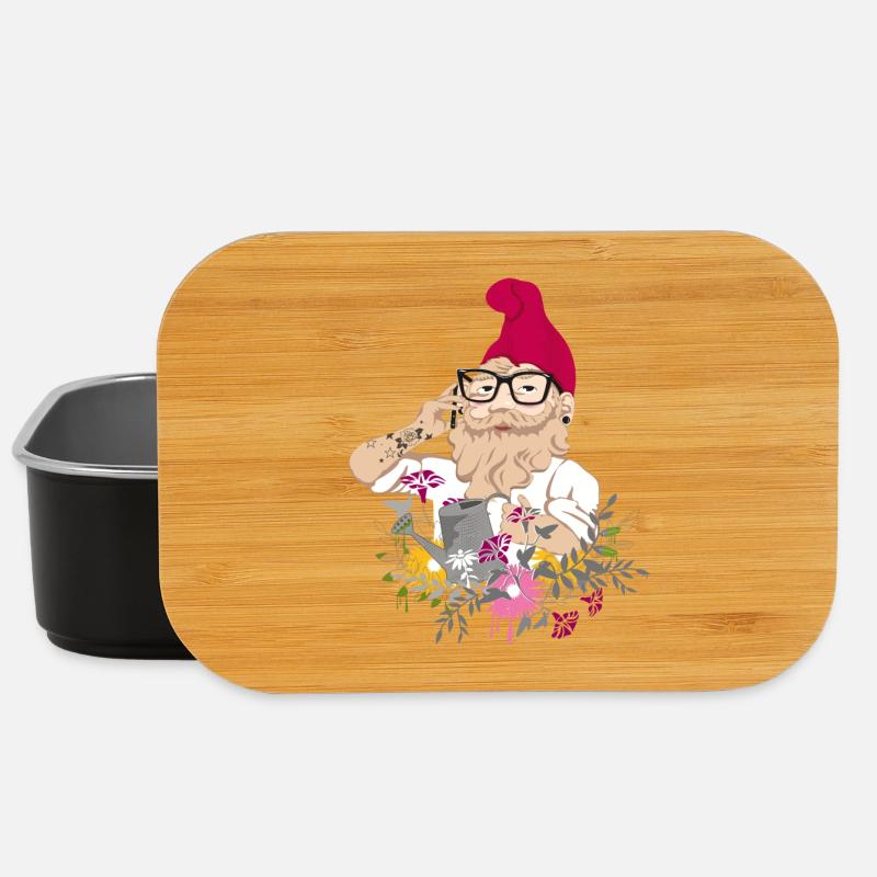 Garten Hipster - Lunch Box - Schwarz