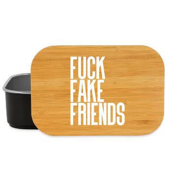 Fuck Fake Friends - Boîte à goûter - noir - Devant