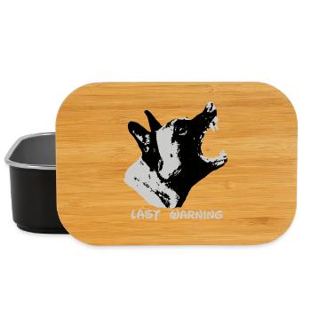 Chien de garde Malinois Schaeferhund sport canin - Boîte à goûter - noir - Devant
