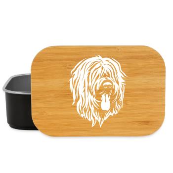 Briard head "Black Edition" - Lunch Box - black - Front