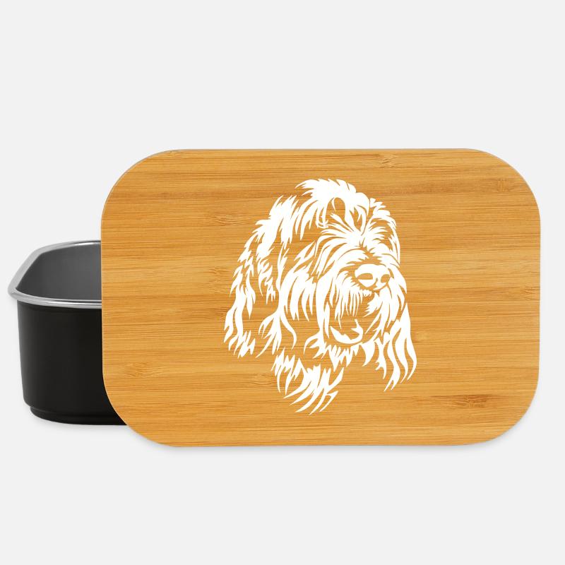 Spinone Italiano Kopf "Black Edition" - Lunch Box - Schwarz