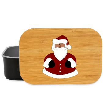 Santa Umarmung Illustration - Lunch Box - Schwarz - Vorne