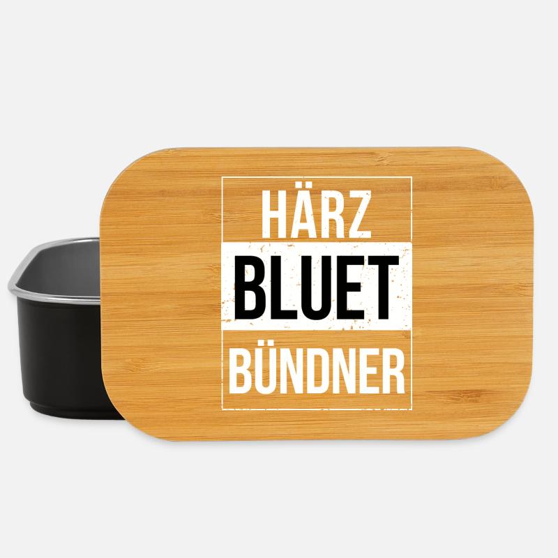 Härzbluetbündner Bündner Graubünden - Lunch Box - Schwarz