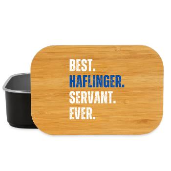 ! Best Haflinger Servant Ever Lettering - Lunch Box - black - Front