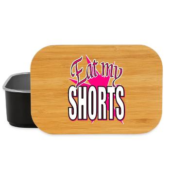 friss meine Shorts - Stern in Pink - Lunch Box - Schwarz - Vorne