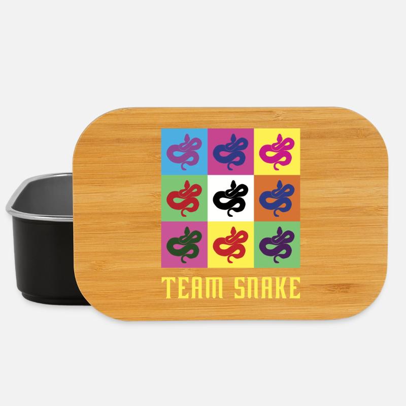 Team Schlange - Lunch Box - Schwarz