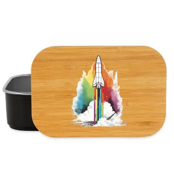 Rainbow Rocket - Lunch Box - black - Front