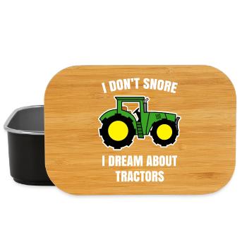 Tractor Commercial Vehicle Field Agriculture Statement - Lunch Box - black - Front