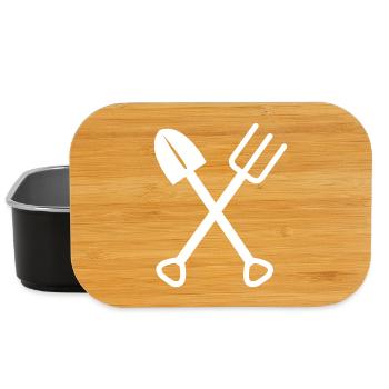 Gardener Tools Garden Spade Shovel Rake - Lunch Box - black - Front