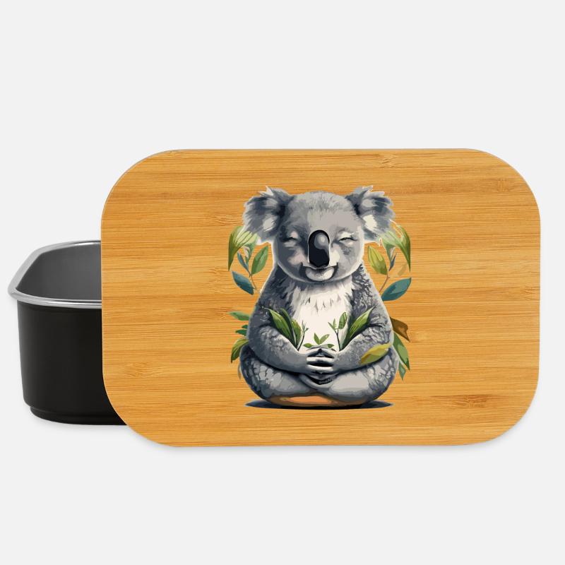 Koala Meditation - Lunch Box - Schwarz