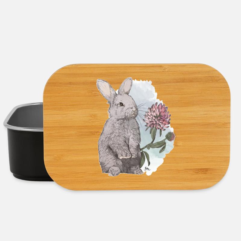 Veganuary 2024 Kaninchen - Lunch Box - Schwarz