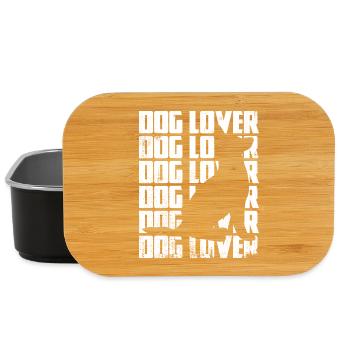 Funny dog lover - Lunch Box - black - Front