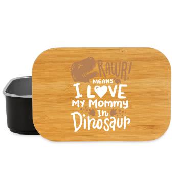 Dinosaurier Muttertag - Lunch Box - Schwarz - Vorne