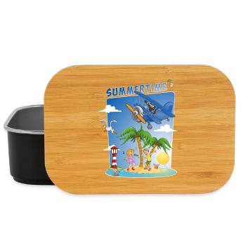 Buntes und fröhliches Sommerbild - Lunch Box - Schwarz - Vorne