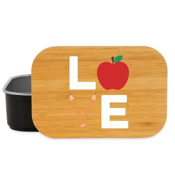 Ich liebe Apple Pencil Typografie - Lunch Box - Schwarz - Vorne
