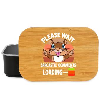 Lustige Eichhörnchen - Lunch Box - Schwarz - Vorne