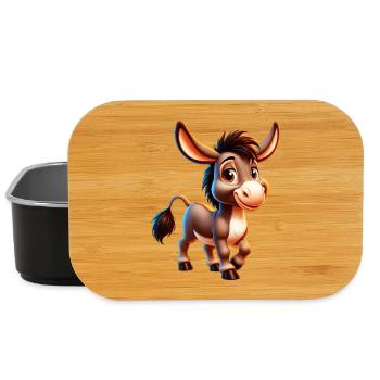 Esel-Maultier - Lunch Box - Schwarz - Vorne