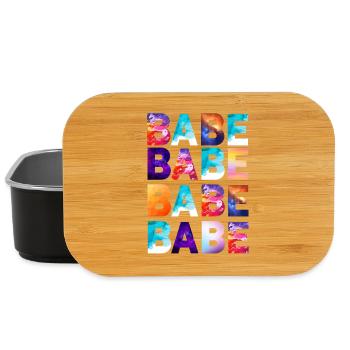 Babe Schatz party ladies girls celebrate Girlie - Lunch Box - black - Front