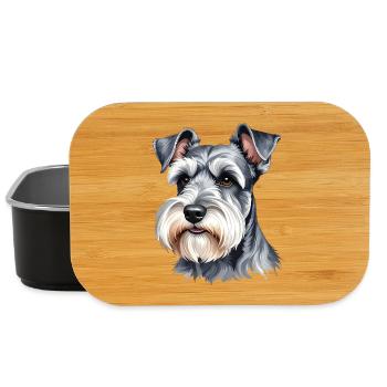 Miniature Schnauzer - Lunch Box - black - Front