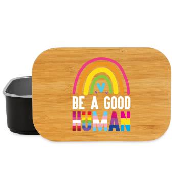 Mois de la fierté LGBT - Be a Good Human - Boîte à goûter - noir - Devant