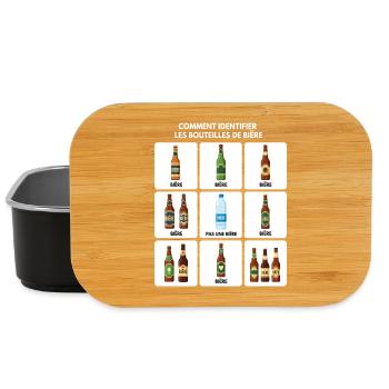 Bier-Identifizierungs-Guide - Lunch Box - Schwarz - Vorne