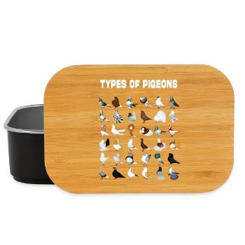 Types of Pigeons Pigeons of The World Pigeons - Lunch Box - black - Front