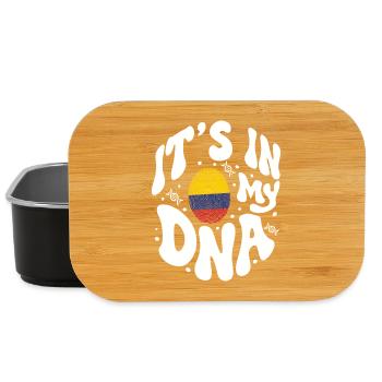 Kolumbianische DNA Kolumbien Flagge Hispanisch - Lunch Box - Schwarz - Vorne