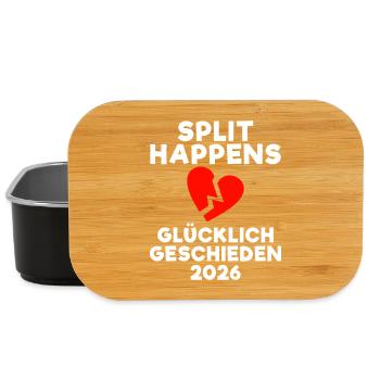 Divorce 2026 Divorced New Beginning Party - Lunch Box - black - Front
