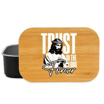 Trust in the lord forever - Lunch Box - black - Front