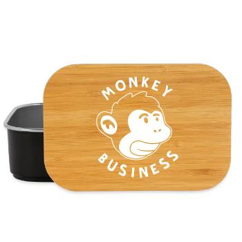 Monkey Business – Jungle de graffitis forts de singe - Boîte à goûter - noir - Devant