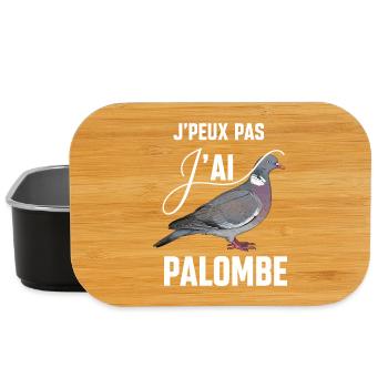 I Can't I Have Pigeon Humor Hunter Gift - Lunch Box - black - Front