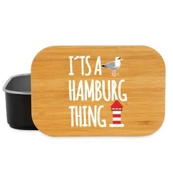 Dicton du port de Hambourg - Boîte à goûter - noir - Devant