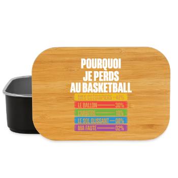 Why I Lose in Basketball - Lunch Box - black - Front
