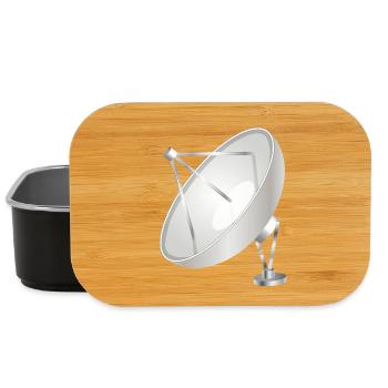 Satellite dish with a clear modern look - Lunch Box - black - Front