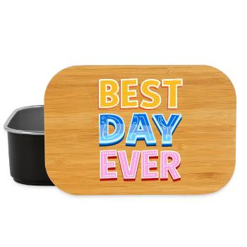 Der beste Tag aller Zeiten - Lunch Box - Schwarz - Vorne
