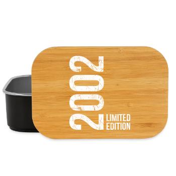 Année de naissance 2002 – 24 ans de fierté - Boîte à goûter - noir - Devant
