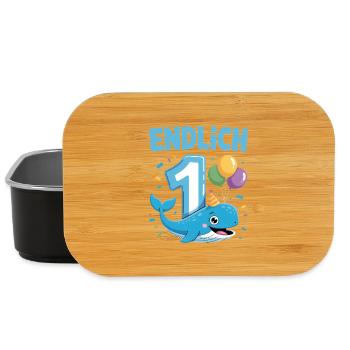 My 1st birthday - Lunch Box - black - Front